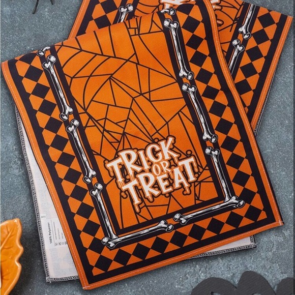 Was $25 🎉 Halloween Trick or Treat Table Runner Decor 72” x 13” BRAND NEW - Picture 7 of 7